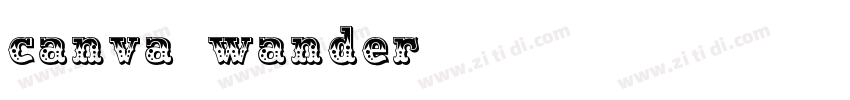 canva wander字体转换